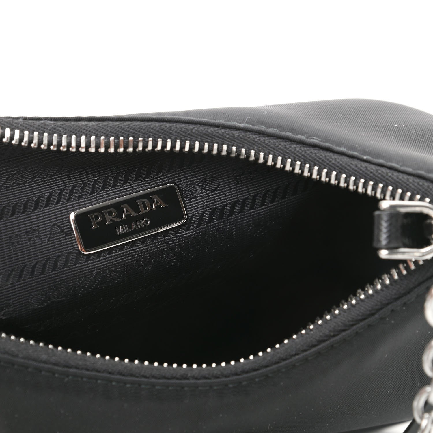 Prada Nylon Re-Edition 2005 Shoulder Bag Black 7 of 11