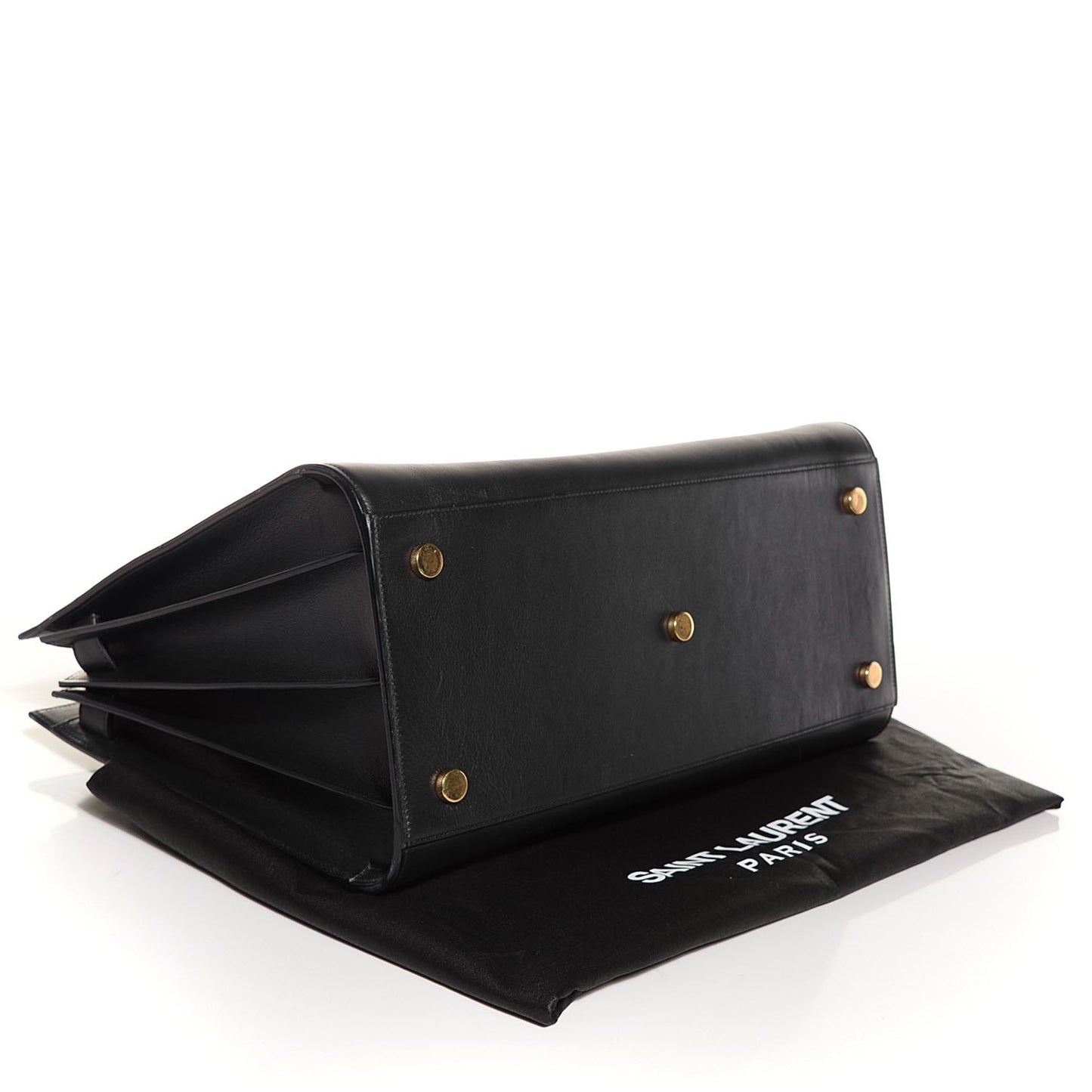 Calfskin Large Sac de Jour Carryall Navy Blue