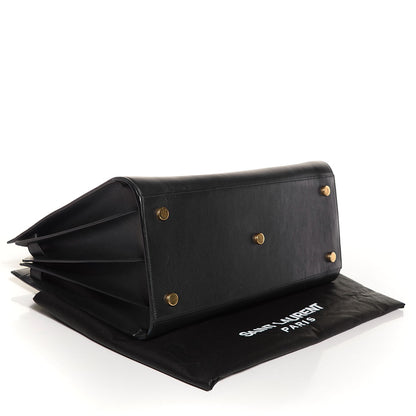 Saint Laurent Calfskin Large Sac de Jour Carryall Navy Blue 4 of 9