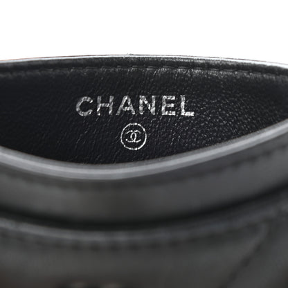 Chanel Lambskin Quilted CC Crossing Card Holder Black 6 of 8