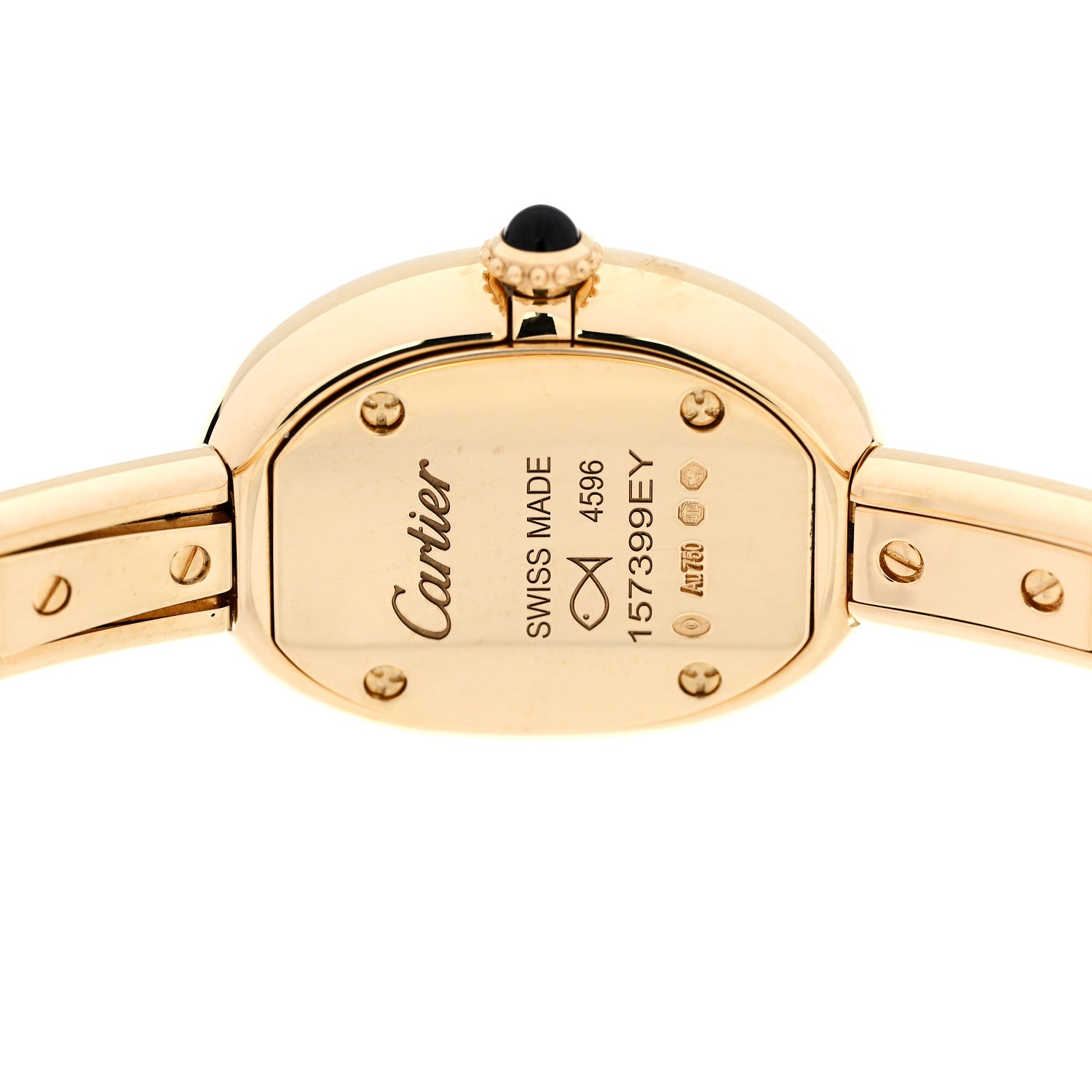 Cartier 18K Yellow Gold 19mm Baignoire Quartz Watch 4 of 5