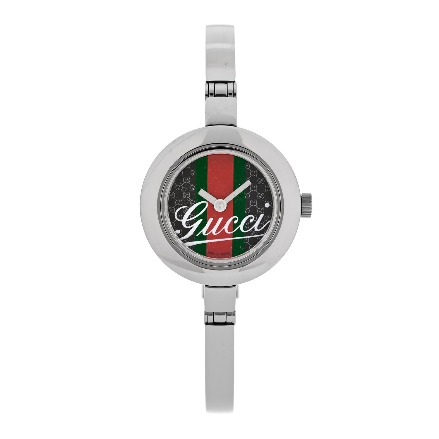 Gucci Stainless Steel 25mm 105 Series Web Quartz Watch 1 of 4