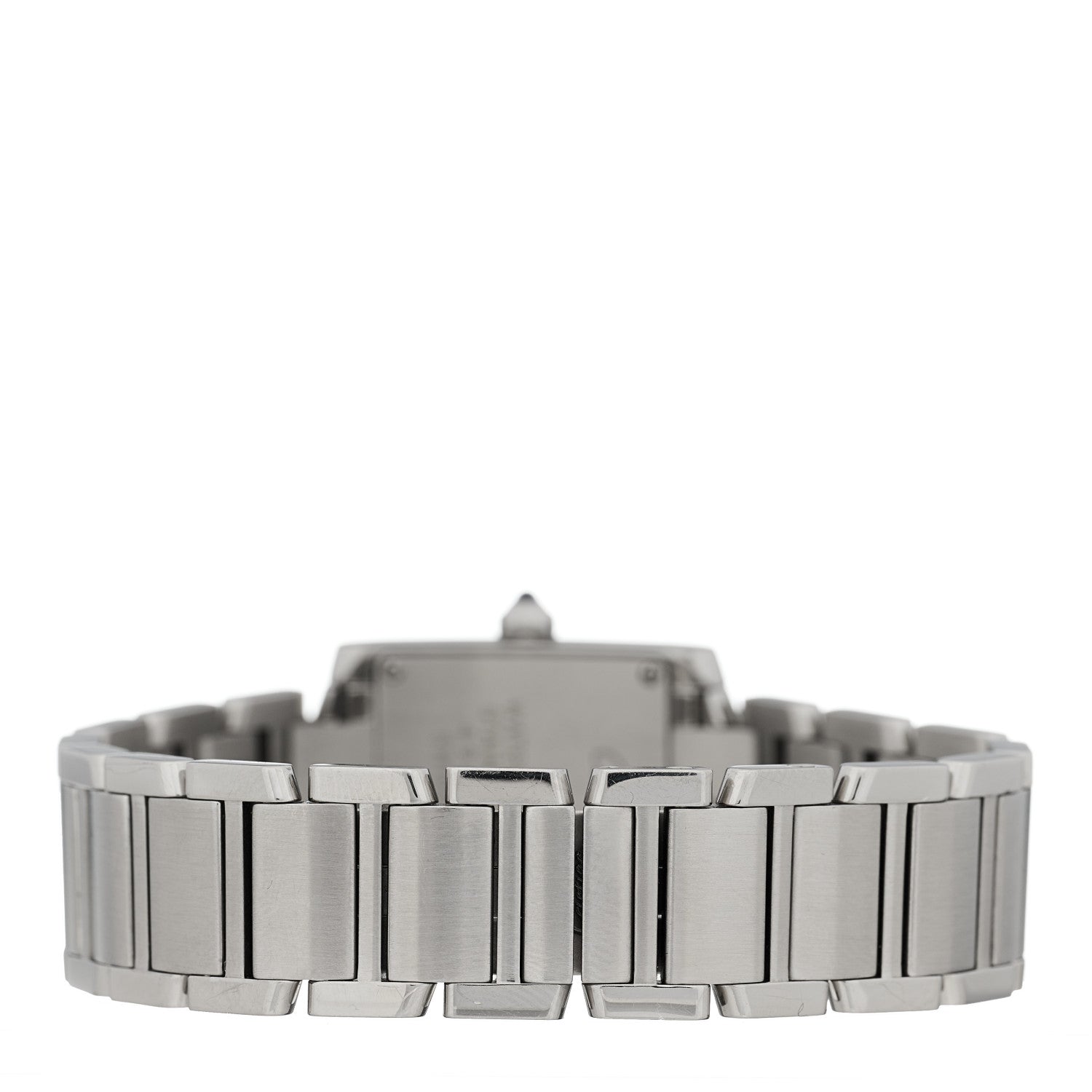 Cartier Stainless Steel Diamond Bezel 20mm Tank Francaise Quartz Watch 3 of 5