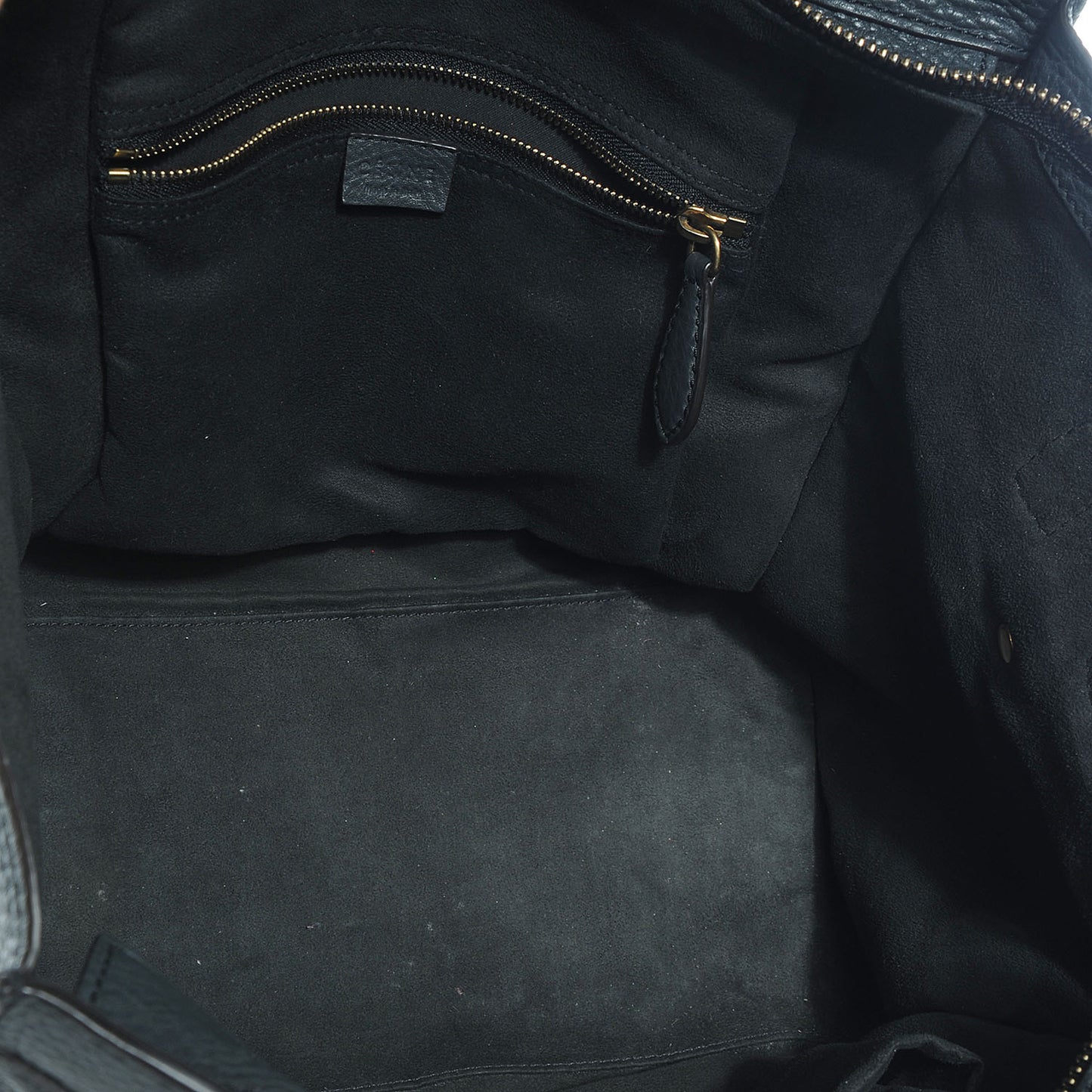 Pebbled Leather Mini Luggage Bag Anthracite