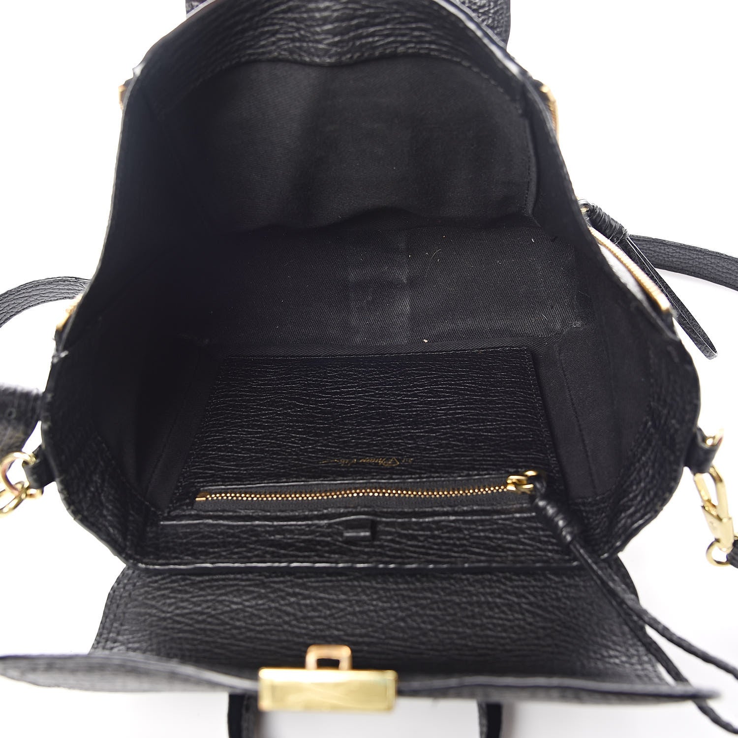 3.1 Phillip Lim 3.1 Textured Calfskin Mini Pashli Satchel Black 5 of 15