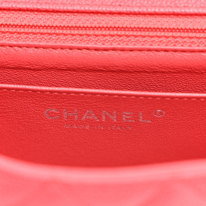 Chanel Caviar Quilted Mini Rectangular Flap Dark Pink 6 of 10