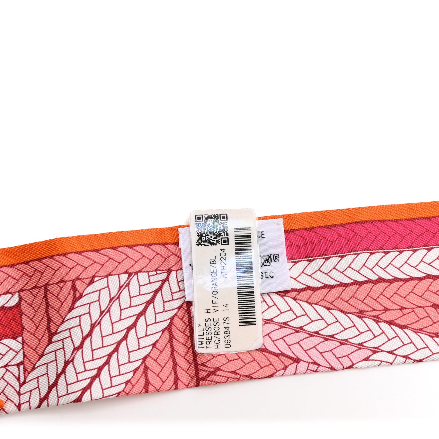 Silk Tresses H Twilly Rose Vif Orange White