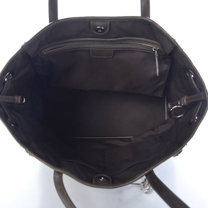 Christian Dior Coated Canvas Cannage Medium Panarea Tote Grey 5 of 9