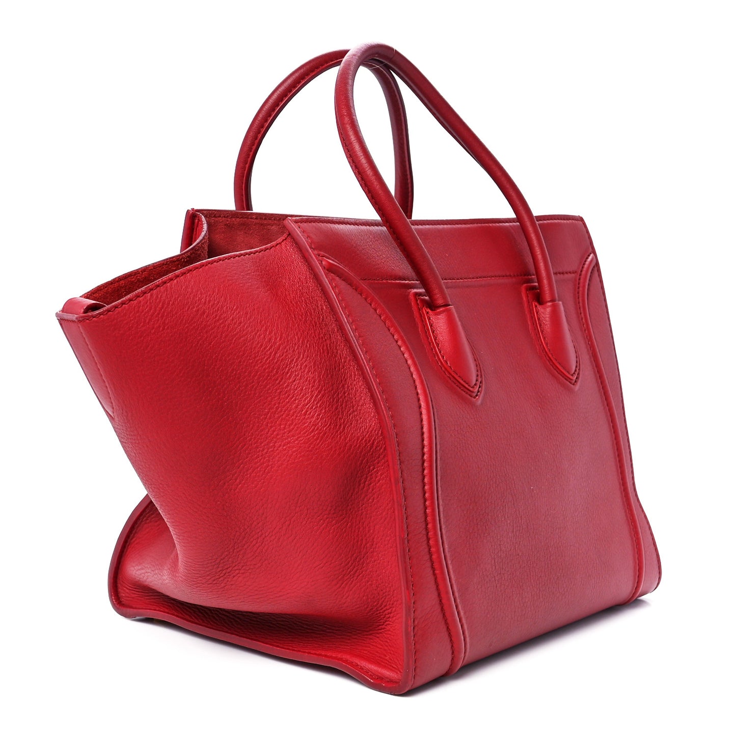 Baby Grained Calfskin Medium Phantom Luggage Carmin