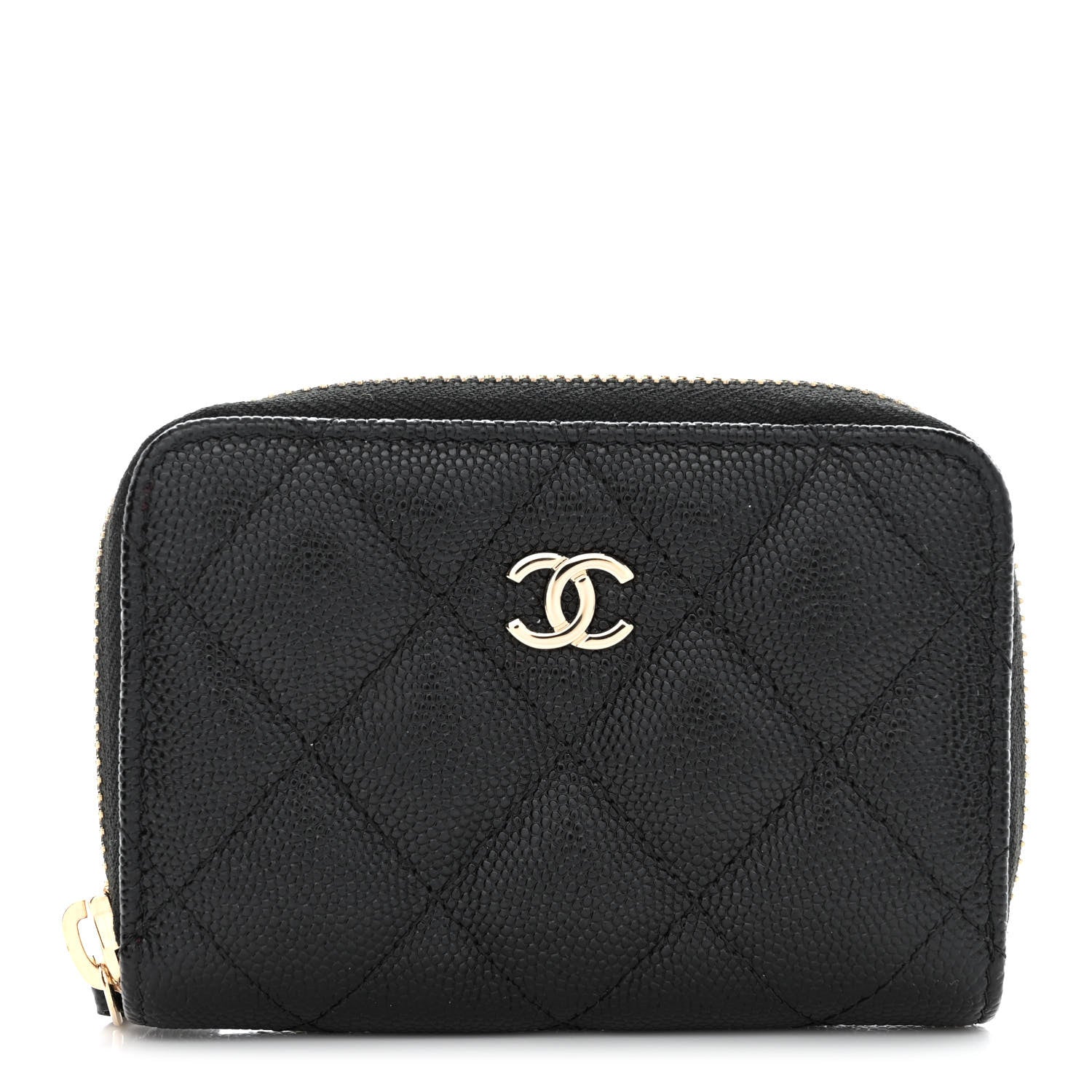 Chanel Caviar Quilted Classic Zipped Coin Purse Black 1 of 8