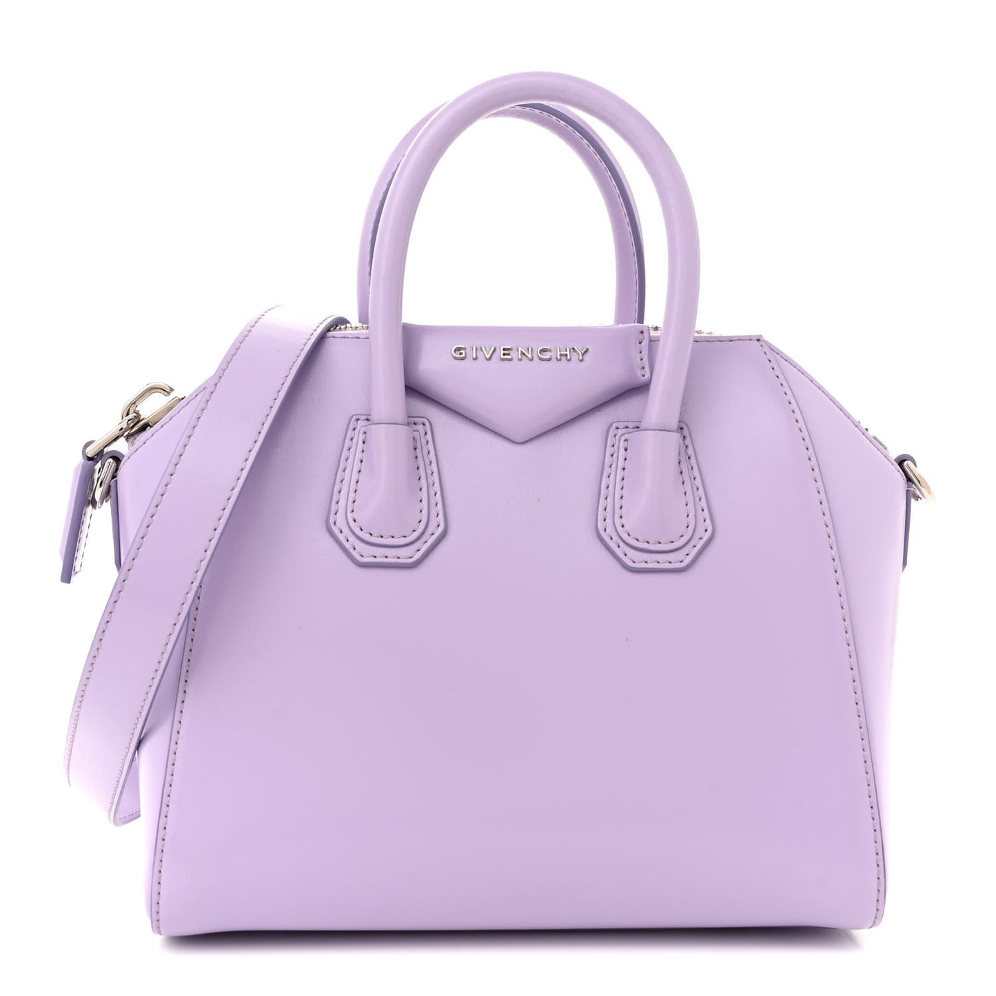 Shiny Lord Calfskin Mini Antigona Lilac