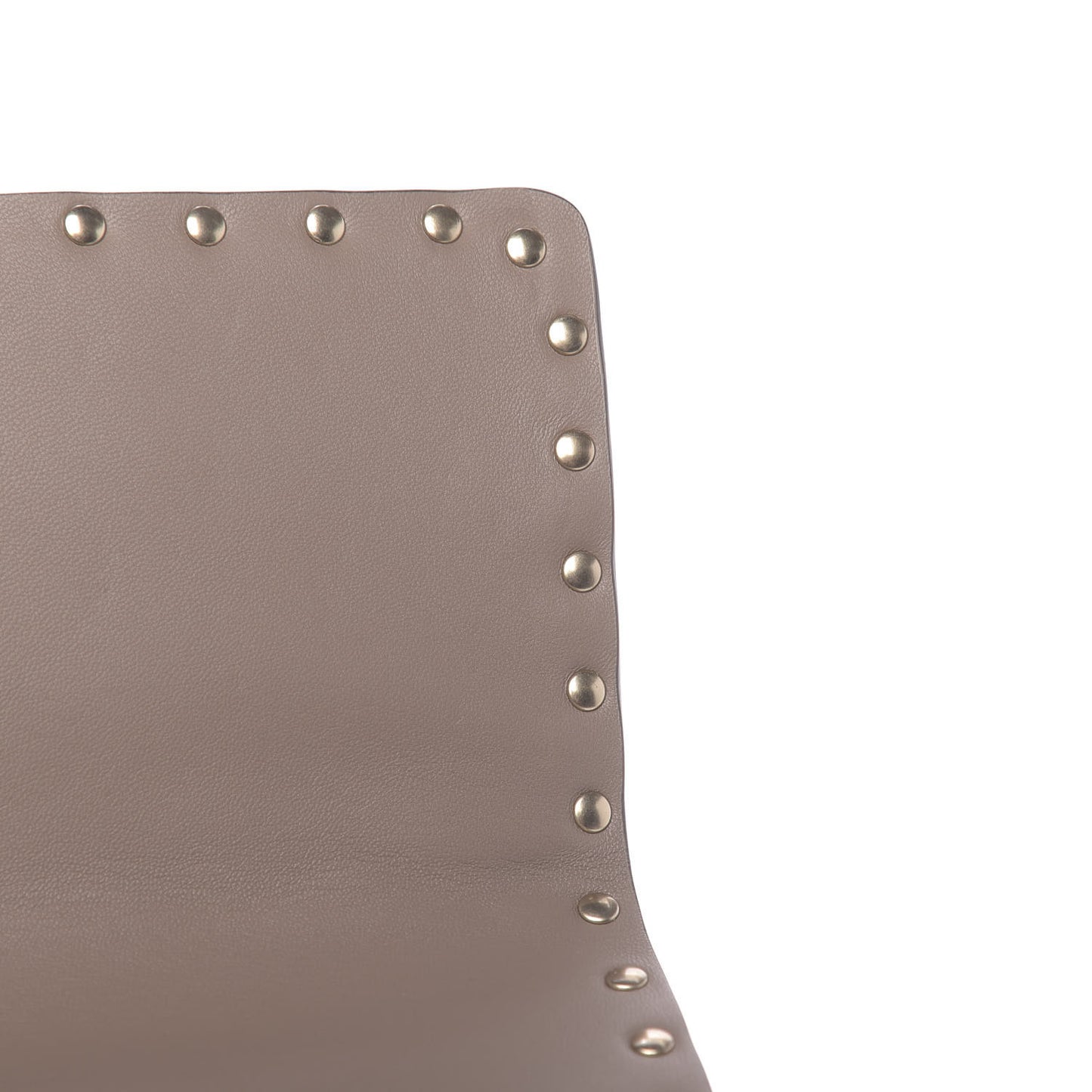Nappa Large Rockstud Spike Shoulder Bag Clay