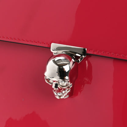 Alexander McQueen Patent Skull Lock Envelope Clutch Pink 8 of 10