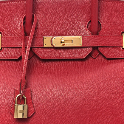 Hermes Courchevel Birkin 35 Rouge Casaque 8 of 14