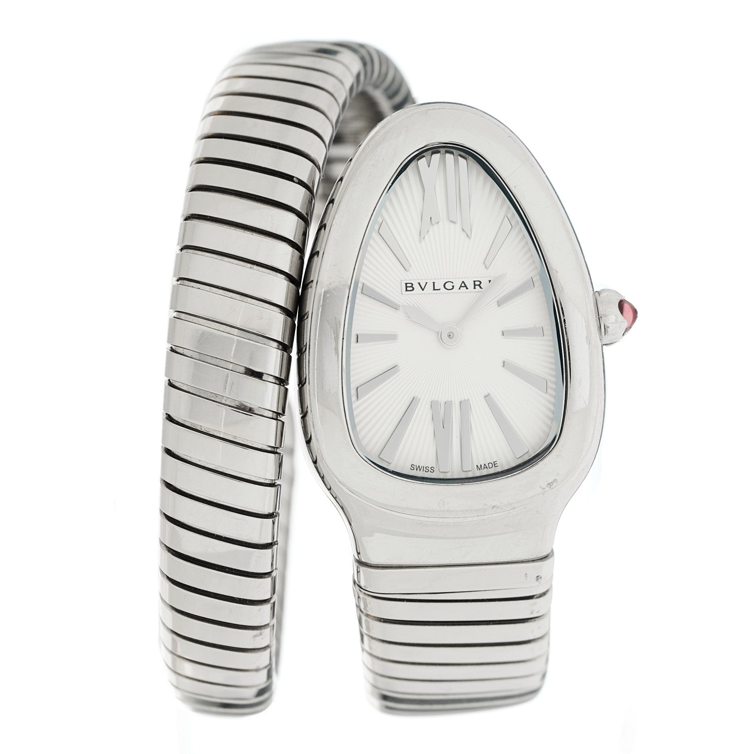 Bulgari Stainless Steel 35mm Serpenti Tubogas Quartz Watch 2 of 5