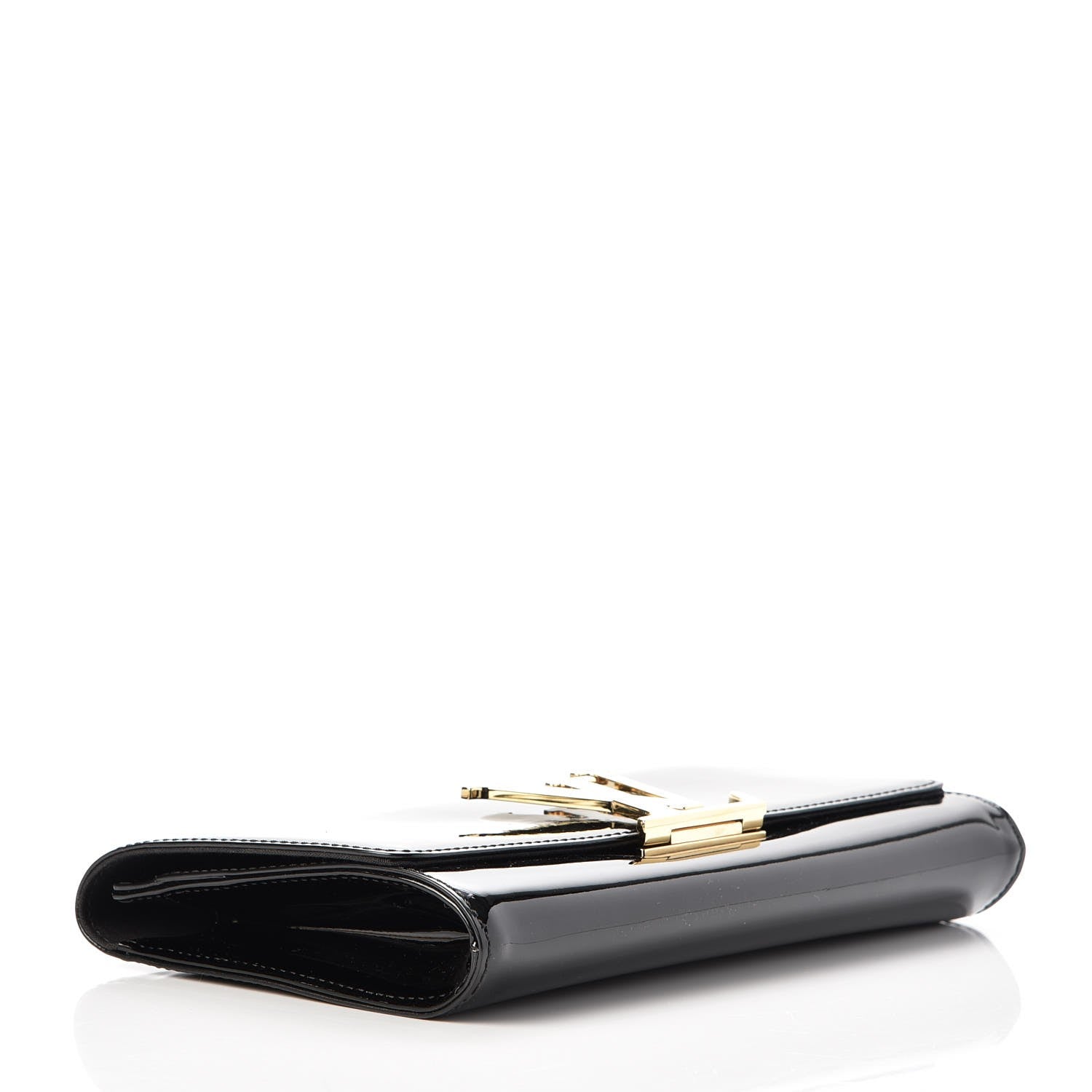 Louis Vuitton Patent Neo Sobe Louise EW Clutch Black 4 of 6