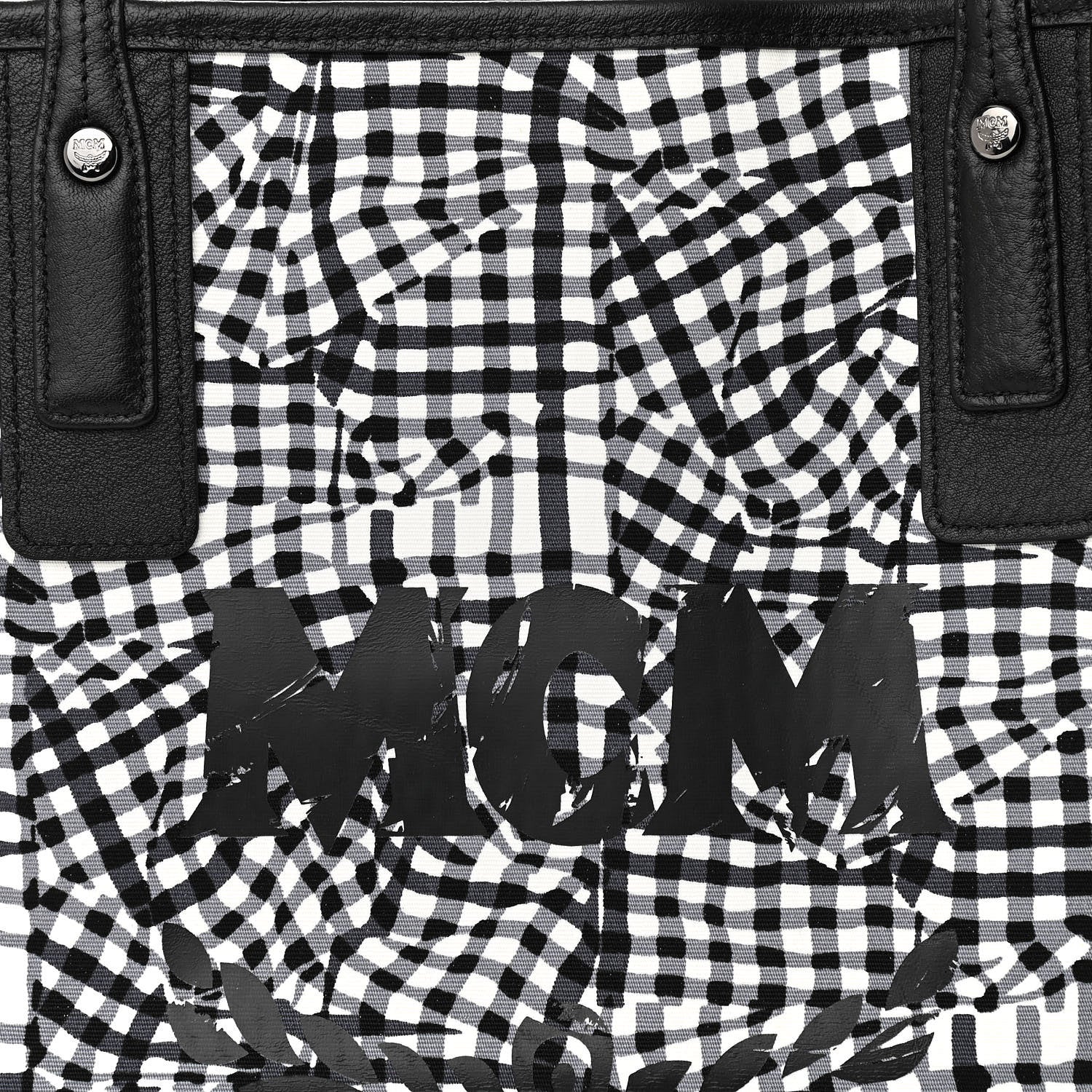 MCM Visetos Medium Liz Reversible Shopper Tote Black 13 of 16