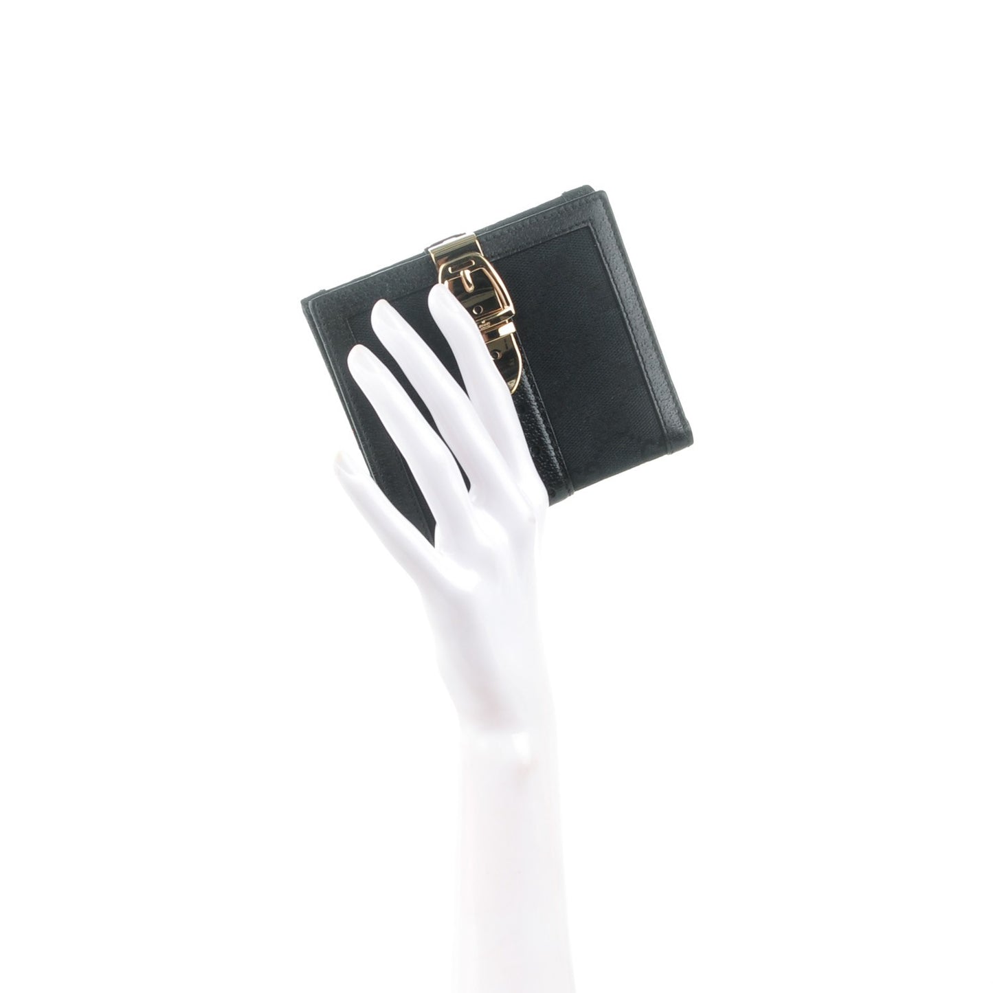 Monogram Horsebit French Flap Wallet Black