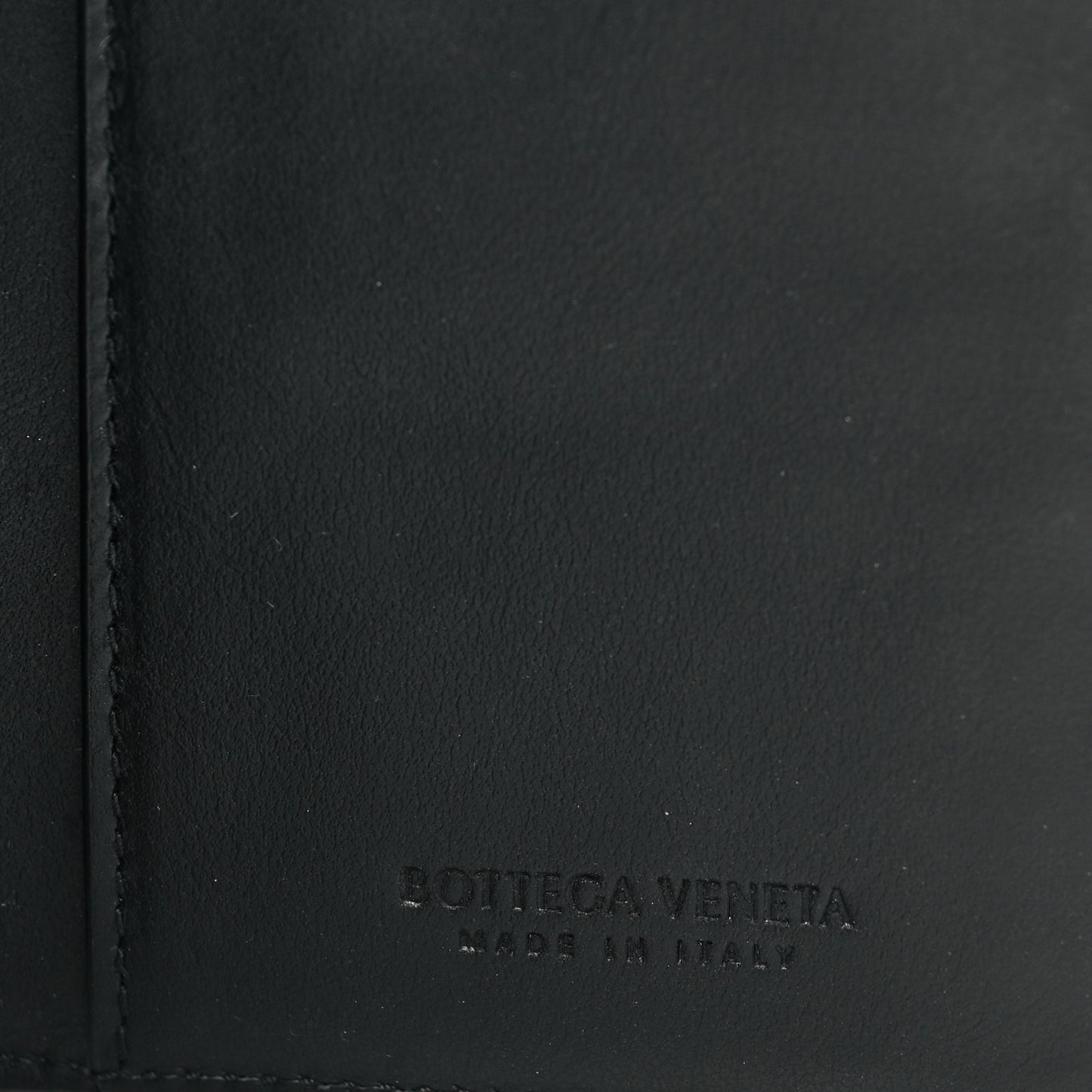 Calfskin Maxi Intrecciato Zip Wallet Black