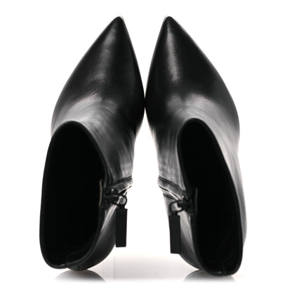 Saint Laurent Nappa Vendome Opyum Ankle Boots 36 Black 2 of 11