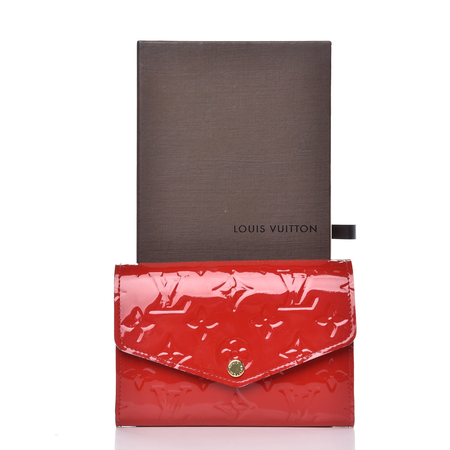 Louis Vuitton Vernis Sarah Compact Wallet Cherry 7 of 7