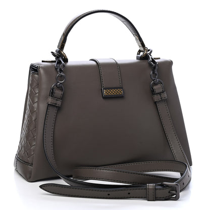Bottega Veneta Calfskin Small Piazza Bag Steel 2 of 7