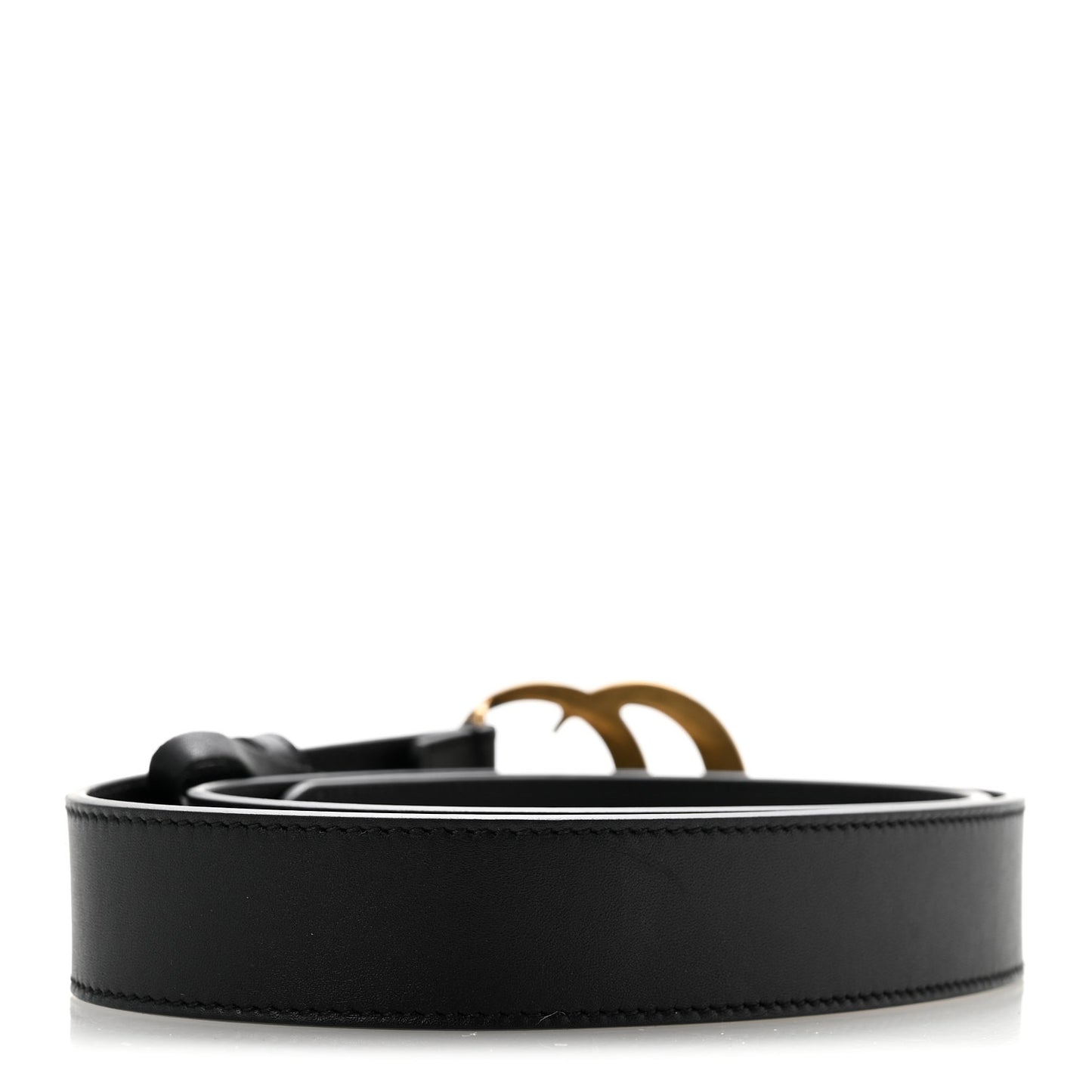 Calfskin Double G 30mm Belt 80 32 Black