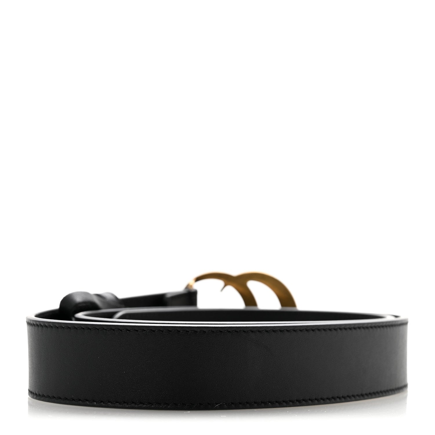 Gucci Calfskin Double G 30mm Belt 80 32 Black 2 of 8
