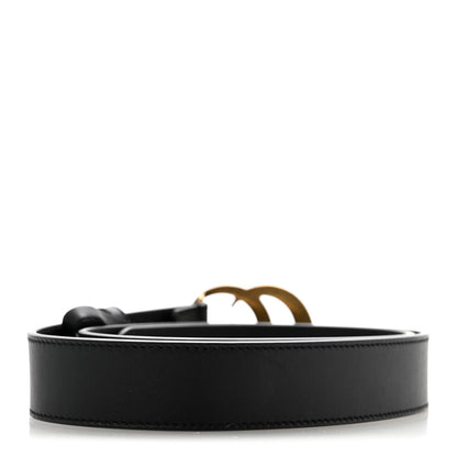 Gucci Calfskin Double G 30mm Belt 80 32 Black 2 of 8