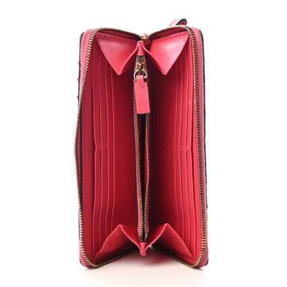 Valentino Garavani Calfskin Rockstud Zip Around Wallet Deep Rose 5 of 12