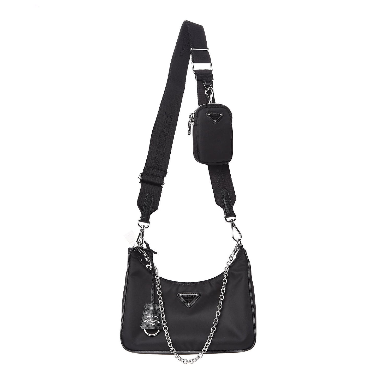 Nylon Re-Edition 2005 Shoulder Bag Black