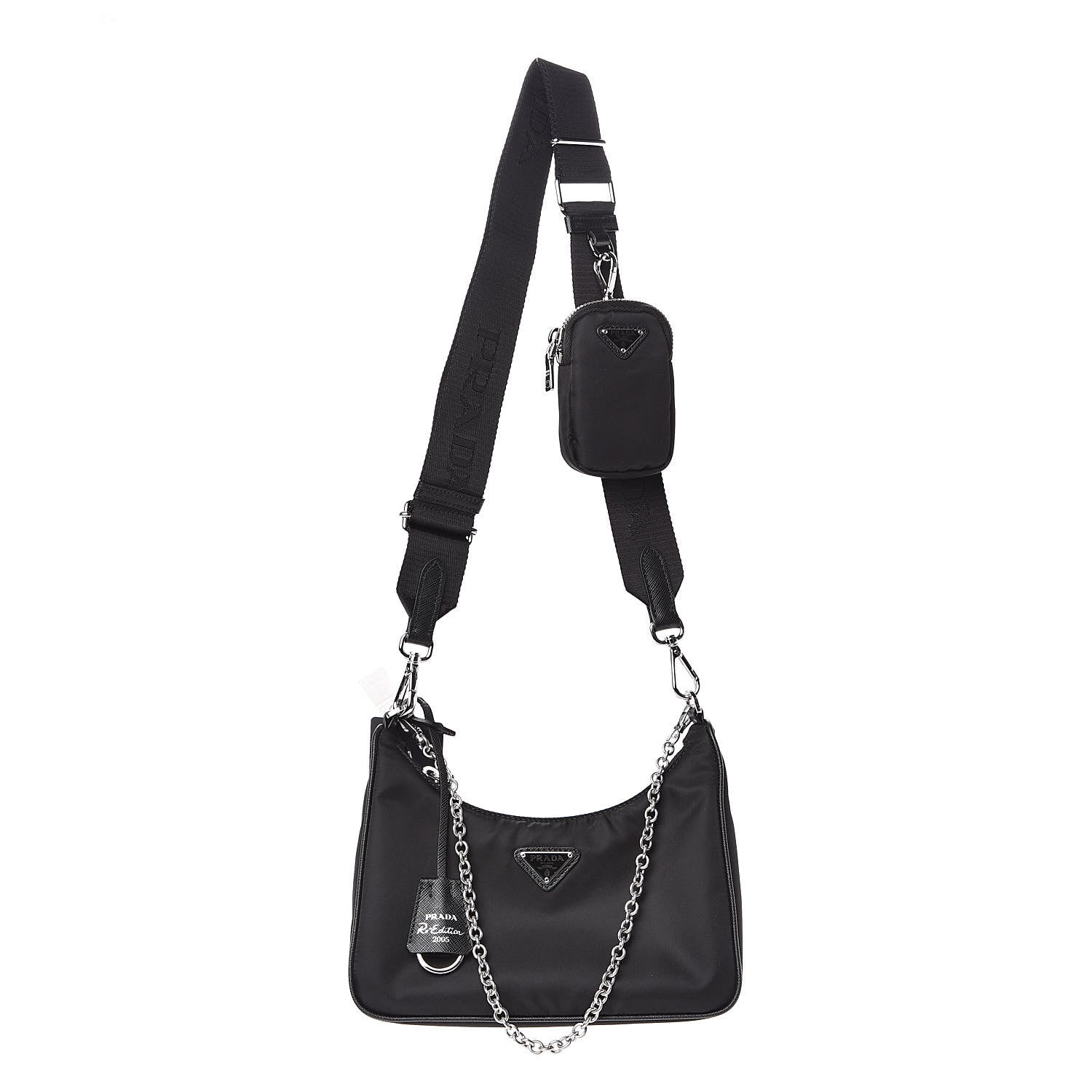 Prada Nylon Re-Edition 2005 Shoulder Bag Black 1 of 12