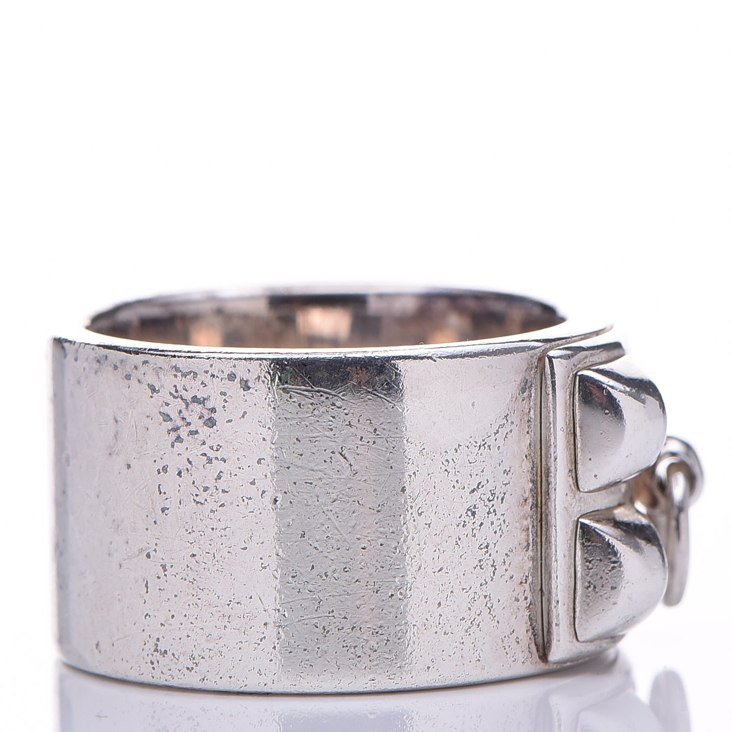 Hermes Sterling Silver Collier De Chien CDC Ring 51 5.75 4 of 6