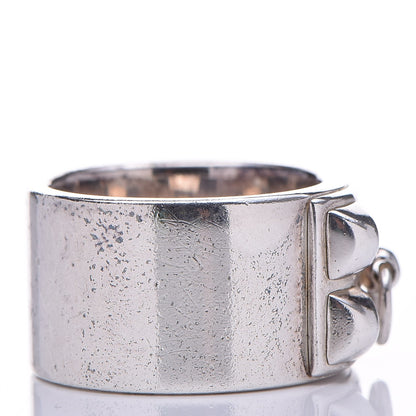 Hermes Sterling Silver Collier De Chien CDC Ring 51 5.75 4 of 6