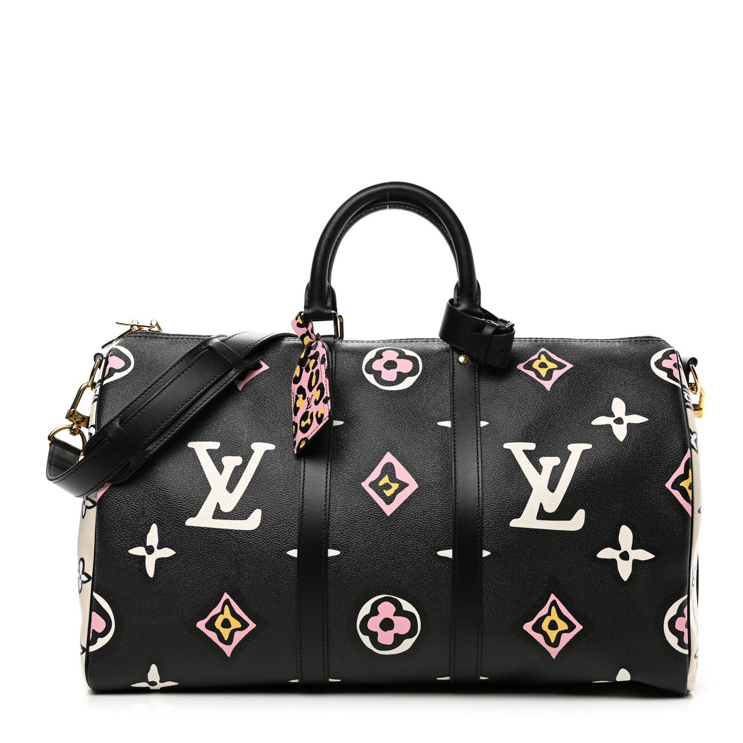 Monogram Giant Wild At Heart Keepall Bandouliere 45 Black