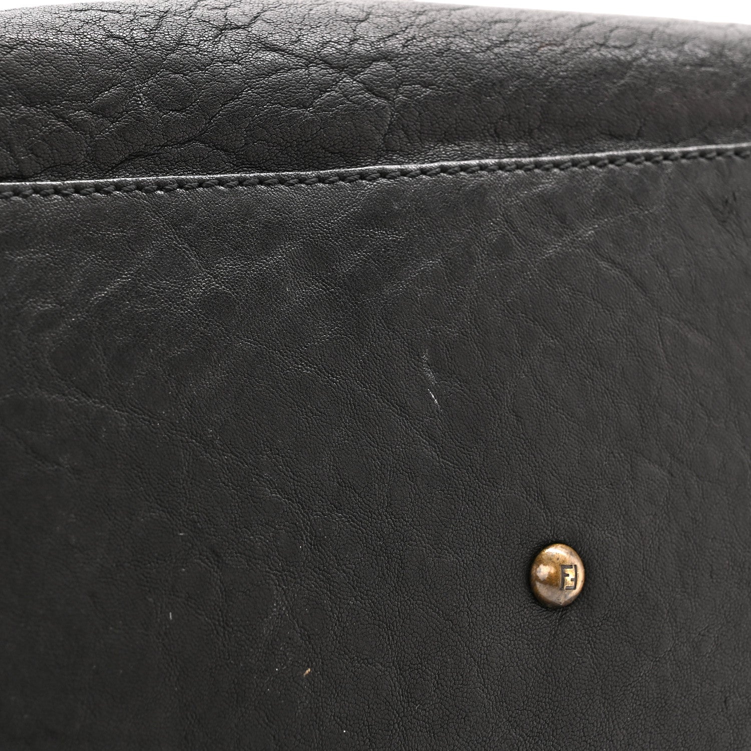 Fendi Nappa Patent B Buckle Tote Black 12 of 12