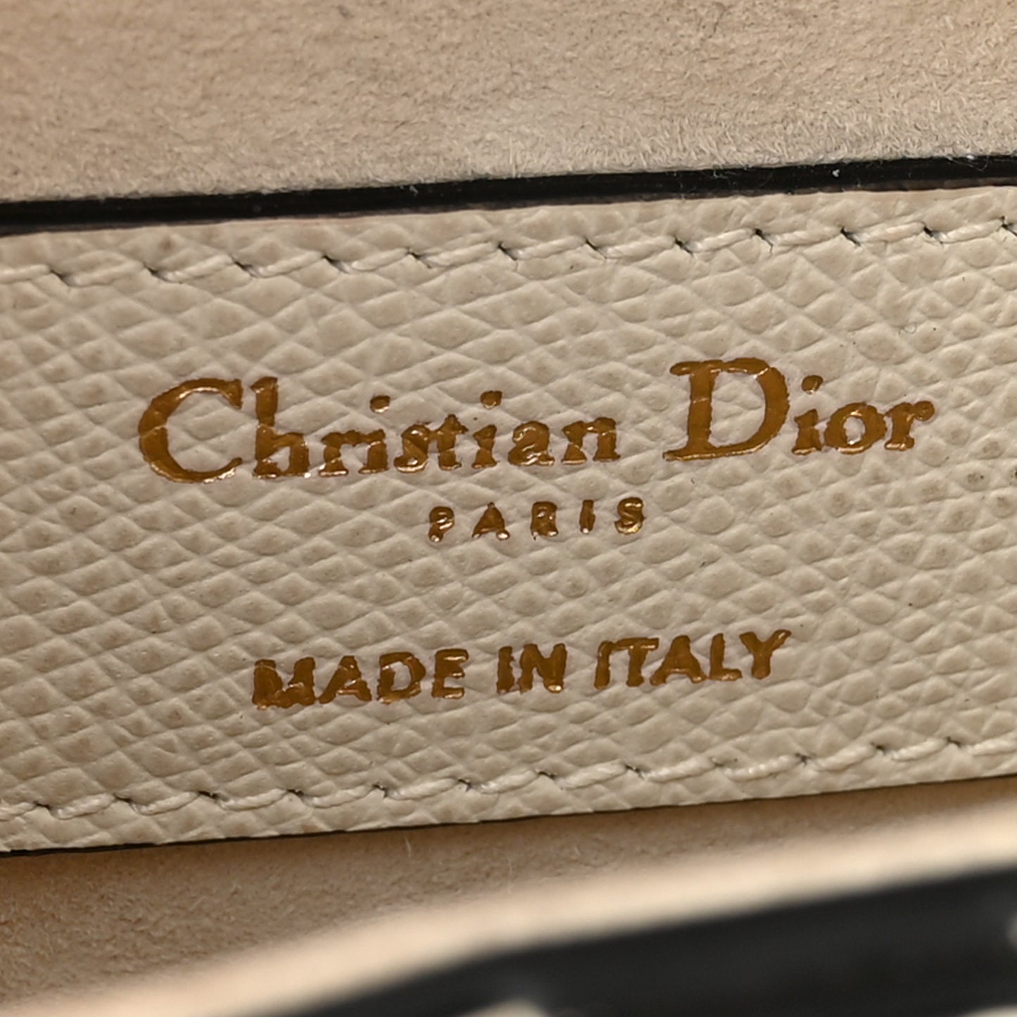 Grained Calfskin Mini Saddle Bag White