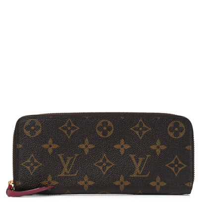 Louis Vuitton Monogram Clemence Wallet Fuchsia 1 of 5