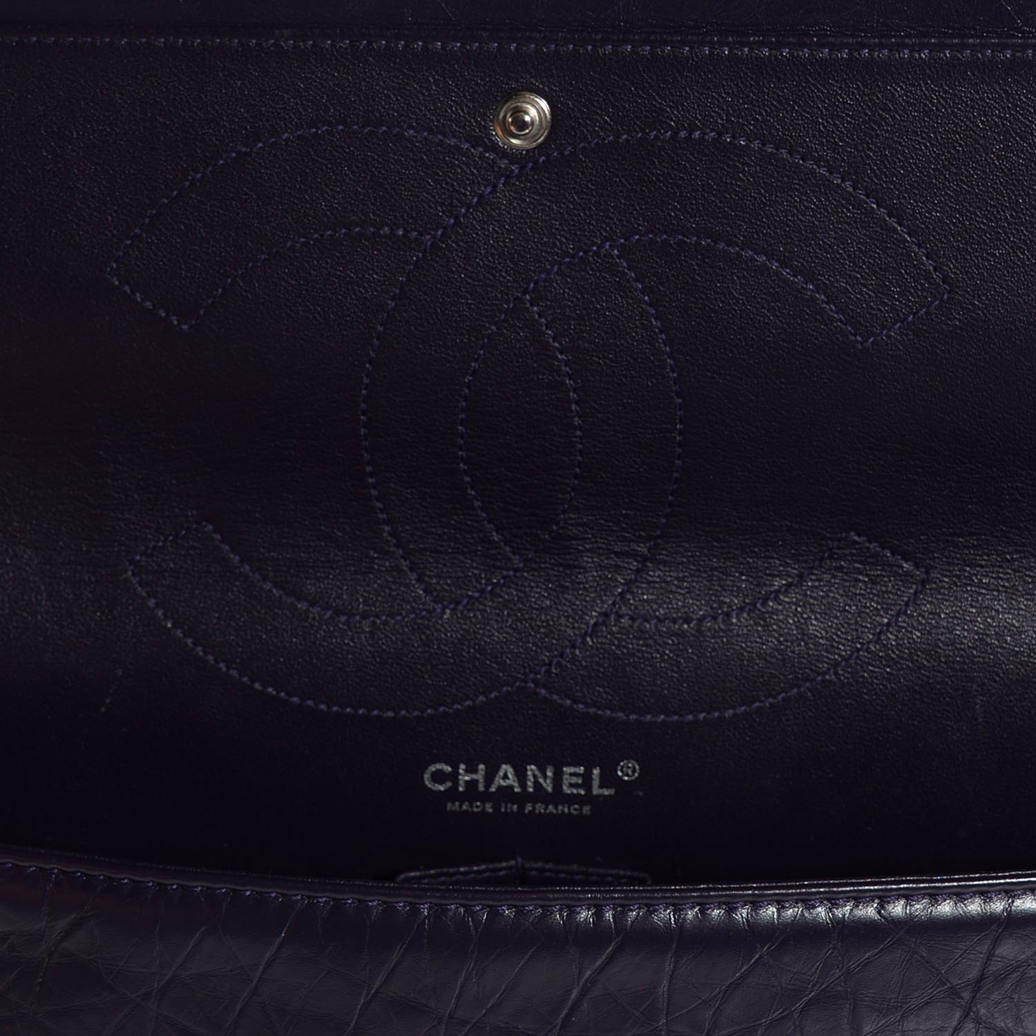 Chanel Aged Calfskin 2.55 Reissue 227 Flap Dark Purple 6 of 8