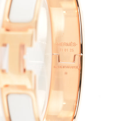 Hermes Enamel Narrow Clic Clac H Bracelet PM White 4 of 6