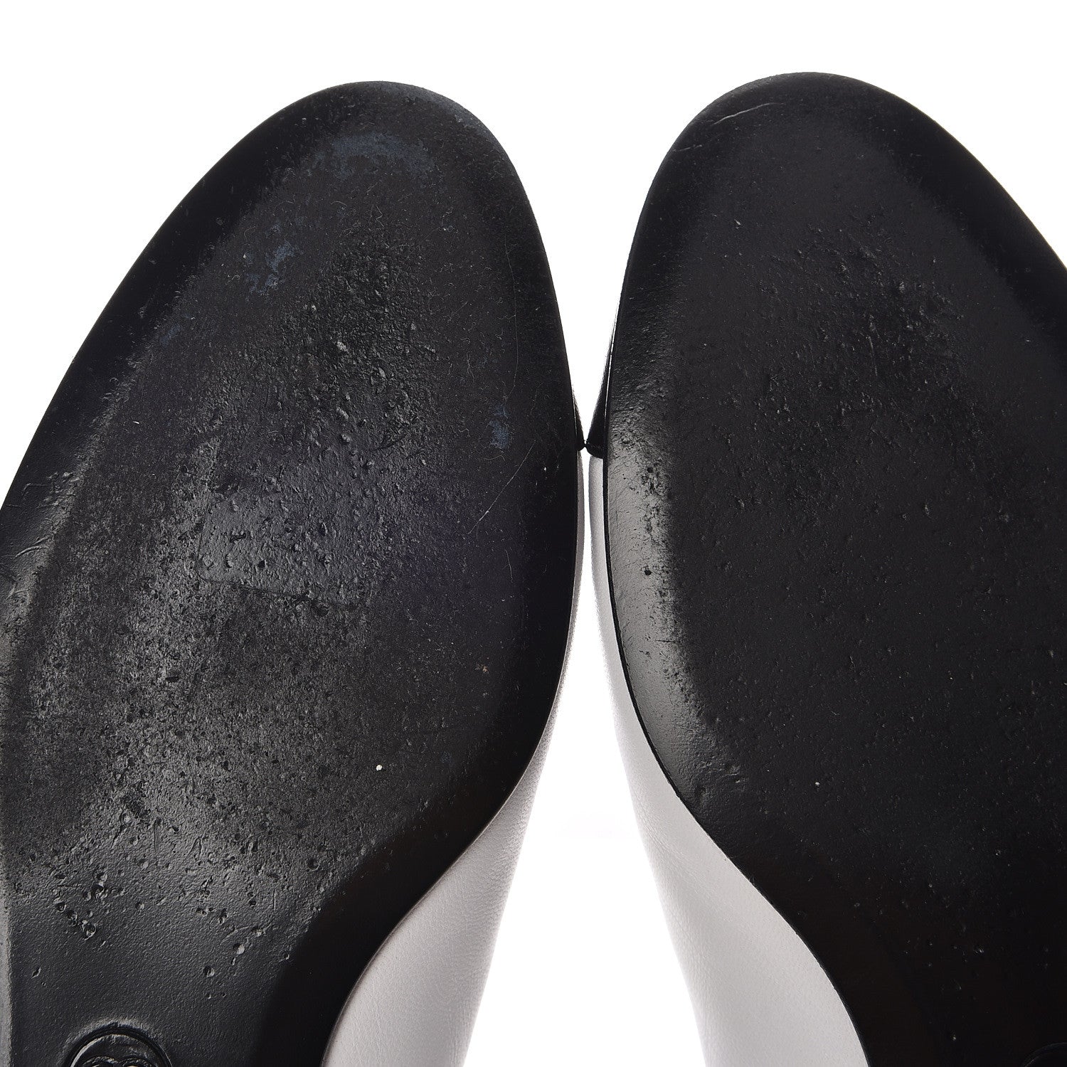 Chanel Lambskin Cap Toe Ballerina Flats 38 White Black 12 of 16
