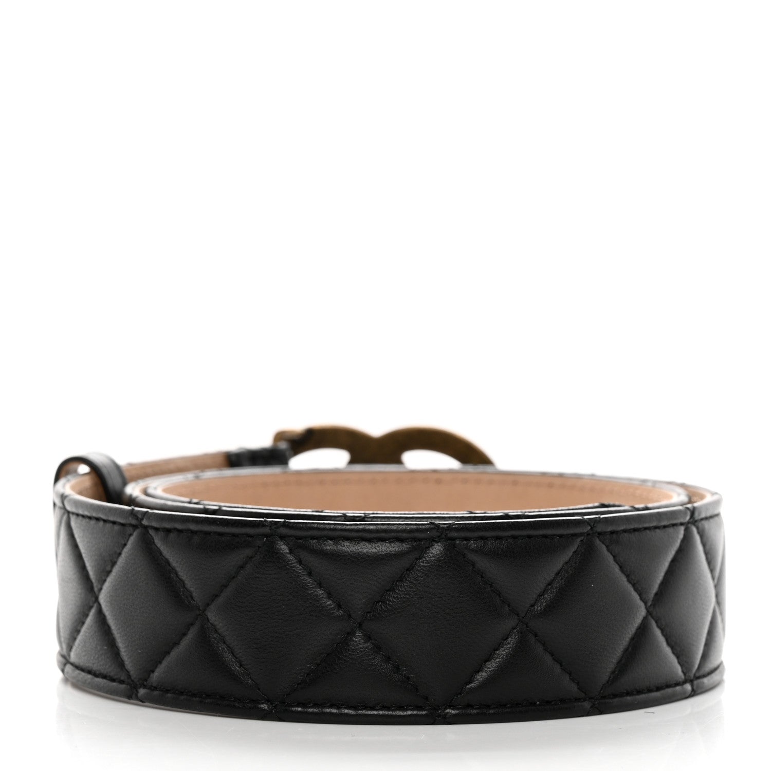 Chanel Lambskin Quilted CC Belt 90 36 Black 2 of 8