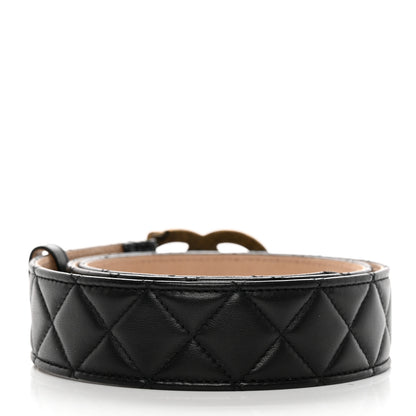 Chanel Lambskin Quilted CC Belt 90 36 Black 2 of 8