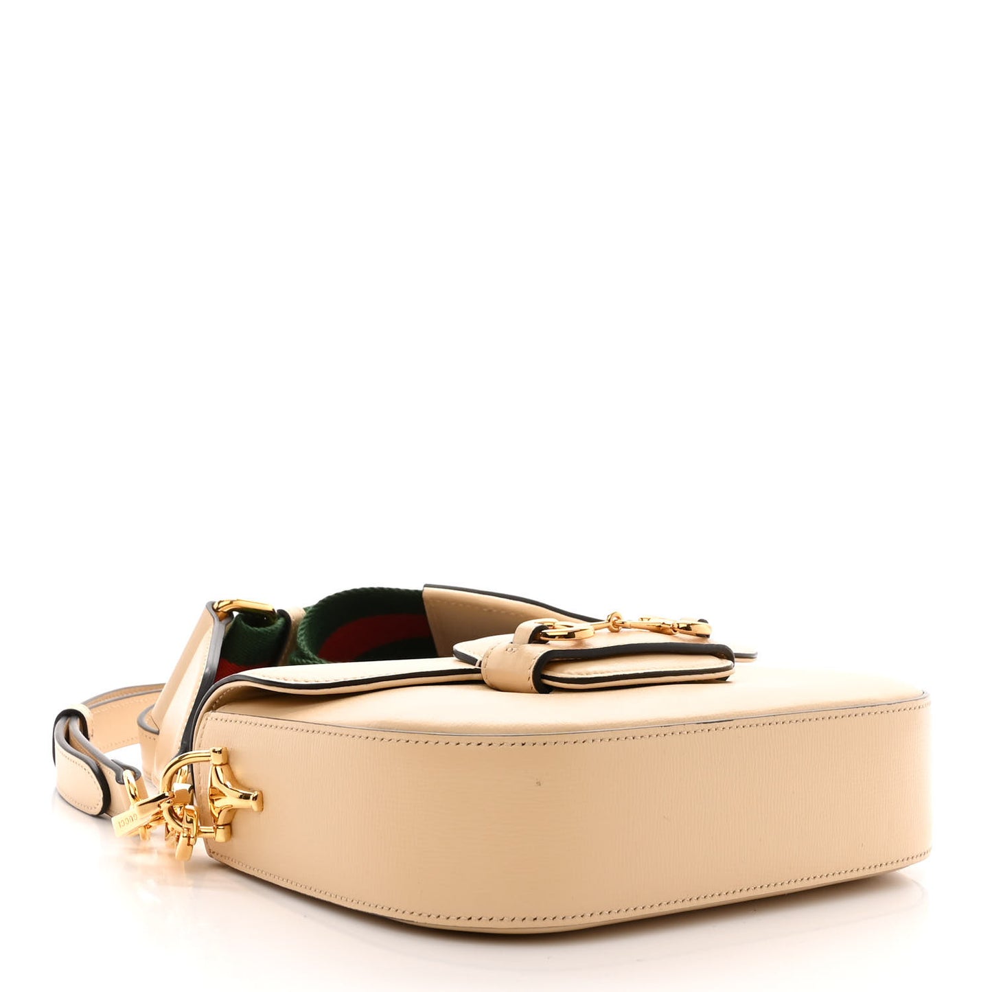 Azalea Calfskin Web Mini Horsebit 1955 Shoulder Bag Bubble Tea