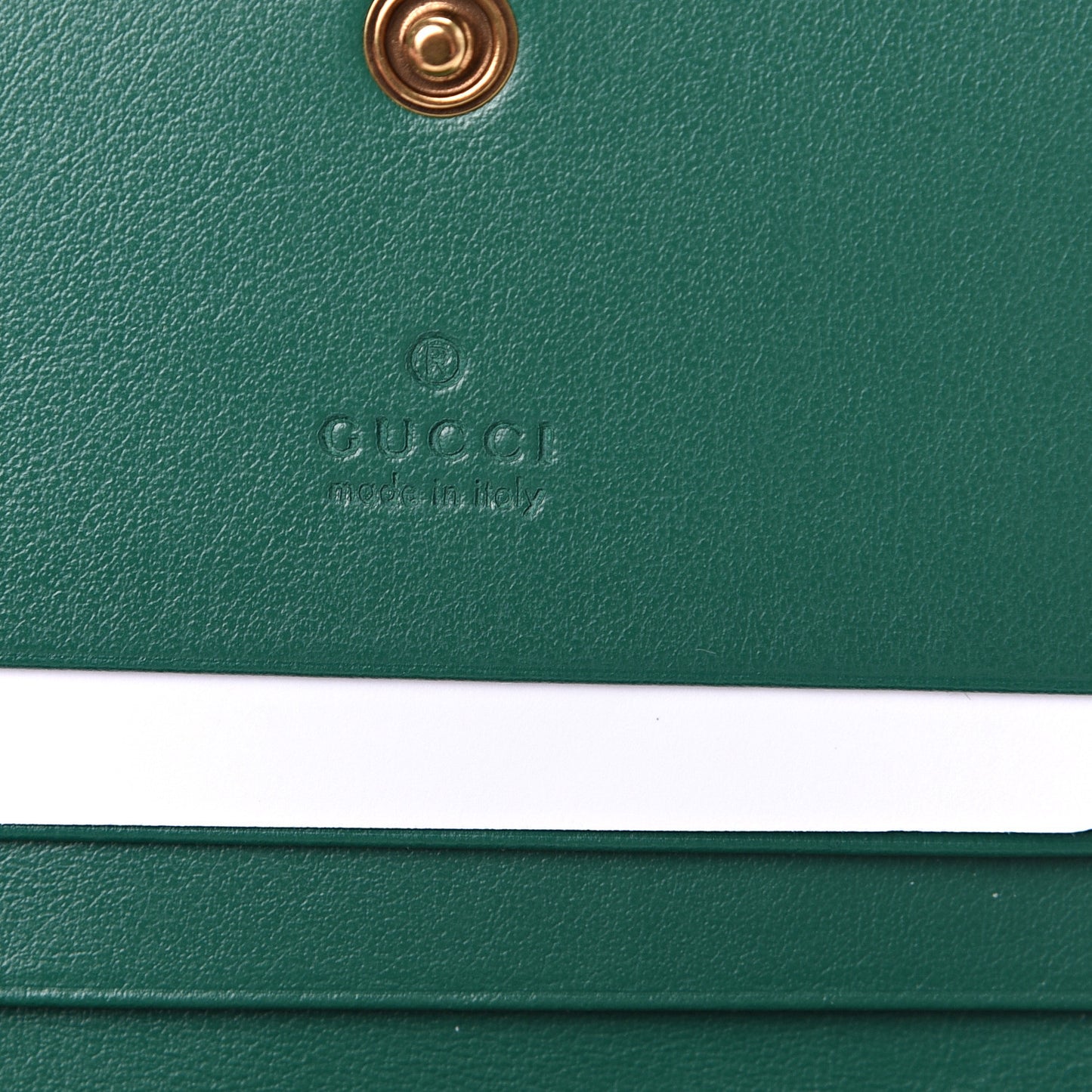 Calfskin Matelasse GG Marmont Card Case Wallet Emerald