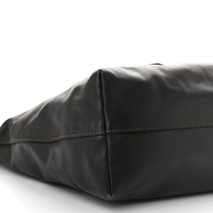 Miu Miu Vitello Soft Calfskin Shopping Tote Ebano 9 of 11