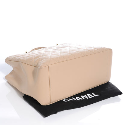 Chanel Caviar Quilted Grand Shopping Tote GST Beige 4 of 10