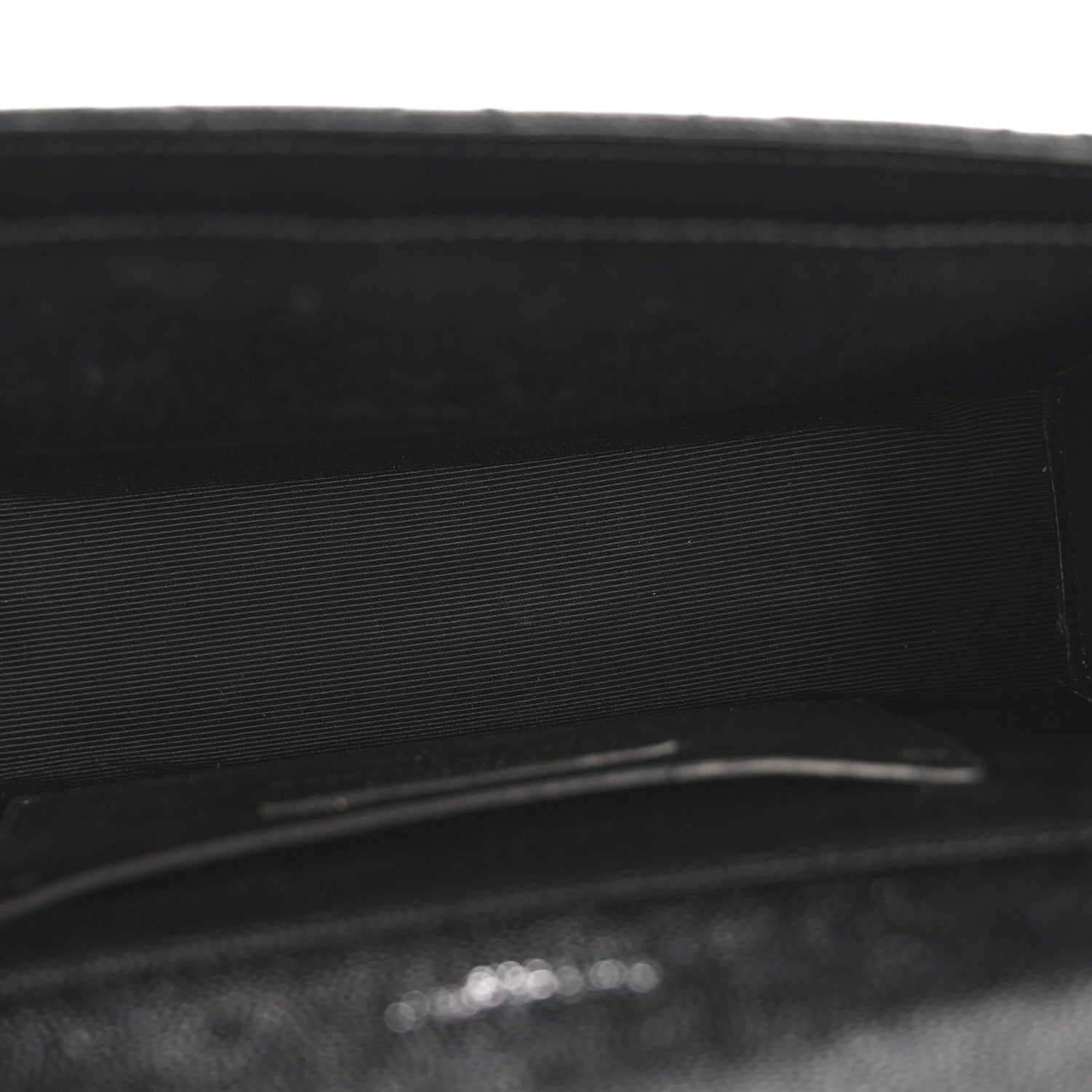 Saint Laurent Grain De Poudre Textured Mixed Matelasse Triquilt Small Monogram Satchel Black 5 of 14