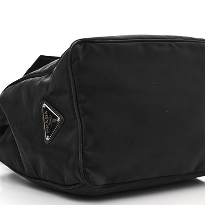 Prada Nylon Tessuto Bow Logo Tote Black 10 of 11