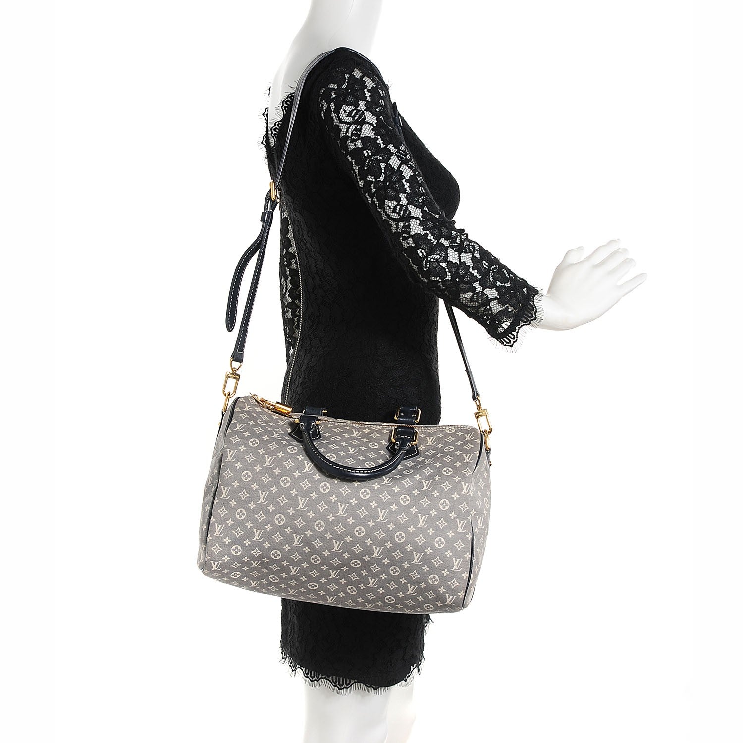 Louis Vuitton Monogram Idylle Speedy Bandouliere 30 Encre 2 of 7